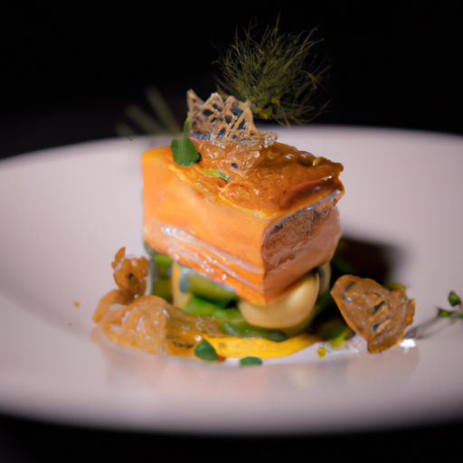 Pavé de saumon croustillant à la crème de citron vert