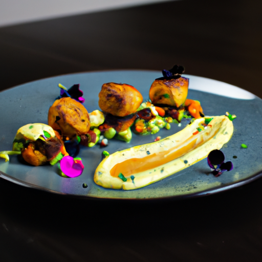 Boulettes de saumon et avocat sauce au yaourt
