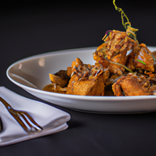 Poulet croustillant aux amandes et miel