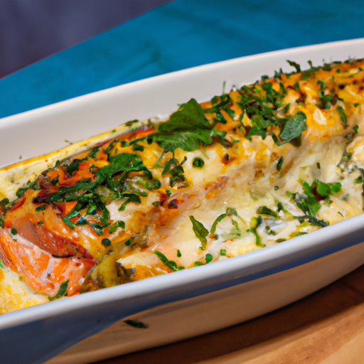 Cassolette de saumon aux poireaux et à l'aneth