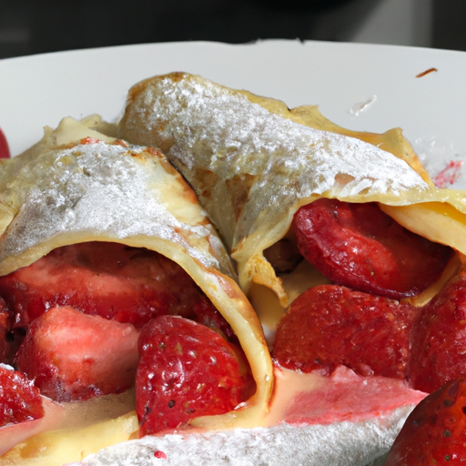 Crêpes soufflées aux fraises des bois