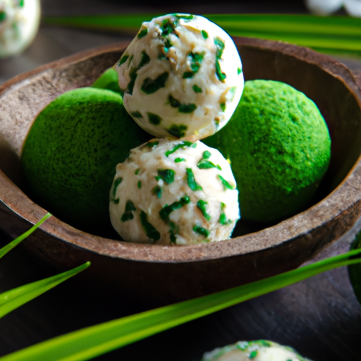 Boules de biscuit à la noix de coco et au citron vert