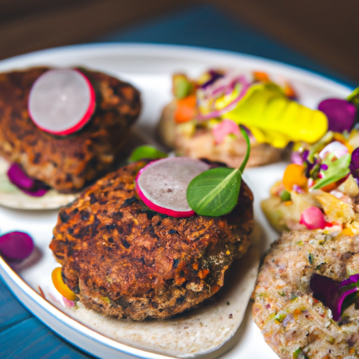 Burgers de quinoa aux pois chiches croustillants