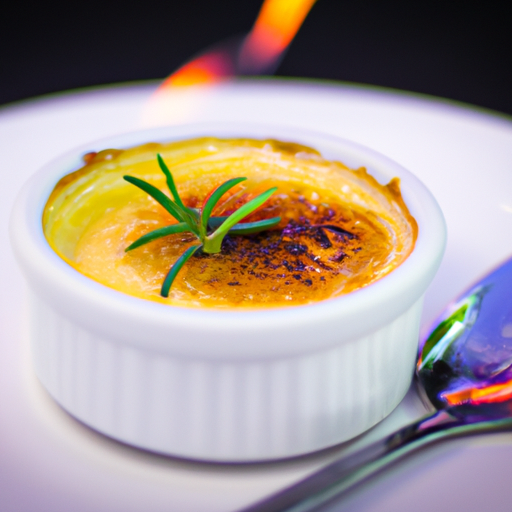 Crème brûlée à la vanille et au safran