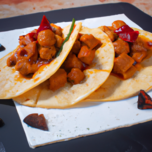 Quesadillas de patates douces et chorizo