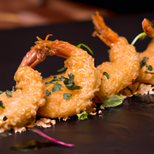 Crevettes croustillantes à la mangue épicée