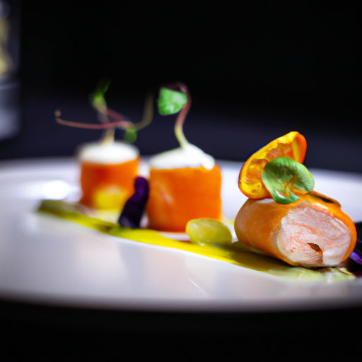 Roulés de saumon mariné aux zestes d'agrumes
