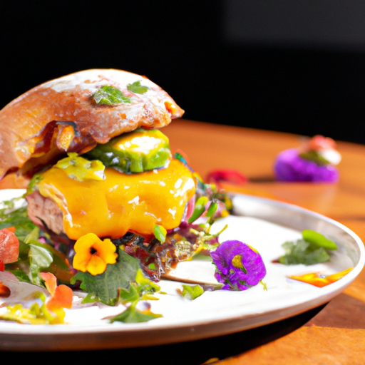 Burgers de chou-fleur croustillant à l'avocat et à la mangue