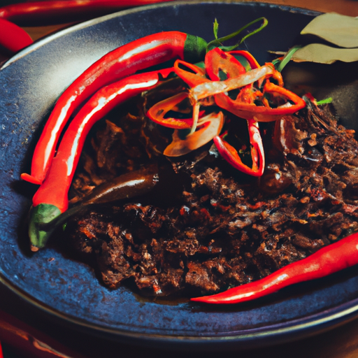 Chili con carne épicé au chocolat noir