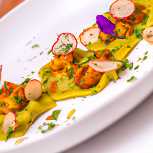 Raviolis de courgettes farcis au pesto de tomates séchées