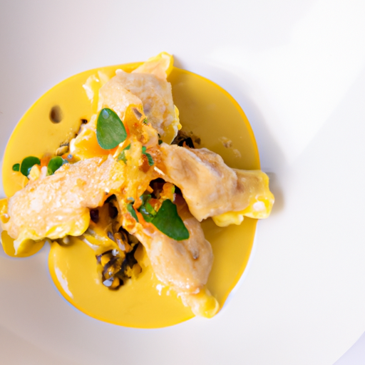 Raviolis croustillants au poulet et à la sauge