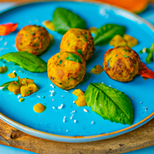 Boulettes de patate douce au curry et aux noix de cajou
