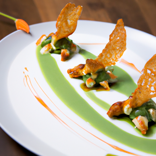 Raviolis croustillants au poulet et à la cacahuète