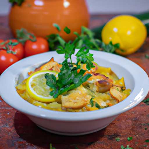 Cassolette de lotte aux agrumes et safran