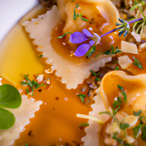 Ravioles croustillantes au fromage de chèvre et miel de lavande