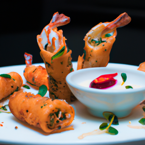 Rouleaux de printemps épicés aux crevettes croustillantes