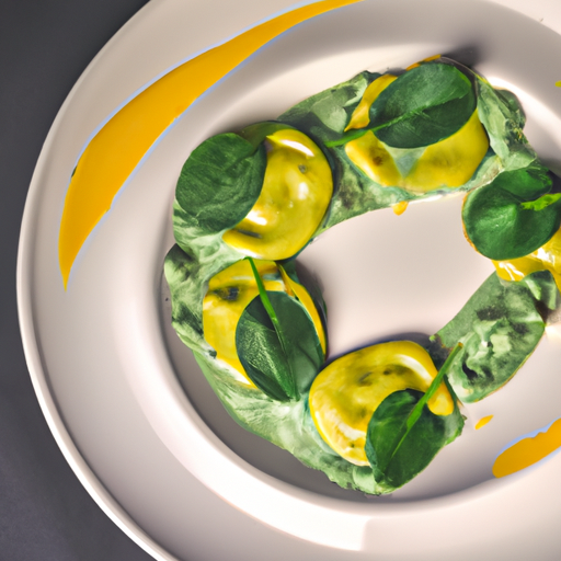 Raviolis de patate douce au pesto d'épinards
