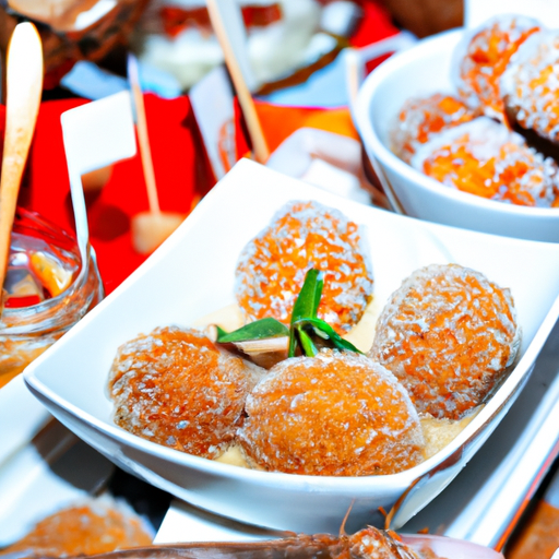 Bouchées croustillantes à la mangue et à la noix de coco