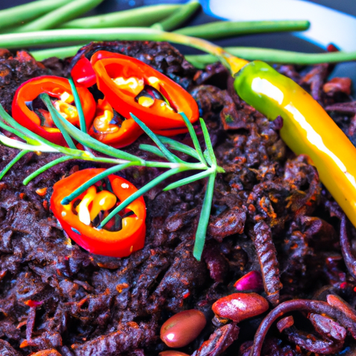 Chili con carne au chocolat noir et aux haricots noirs