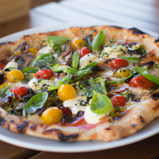 Pizza croustillante aux légumes d'été
