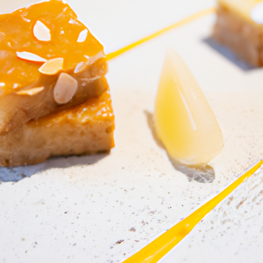 Carrés moelleux au citron et aux amandes