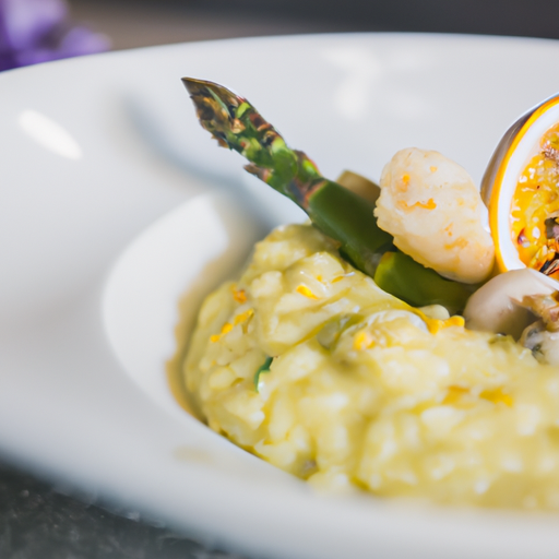 Risotto crémeux aux asperges et citron