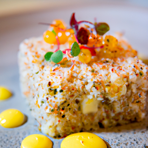 Pavé de saumon aux agrumes et quinoa croustillant