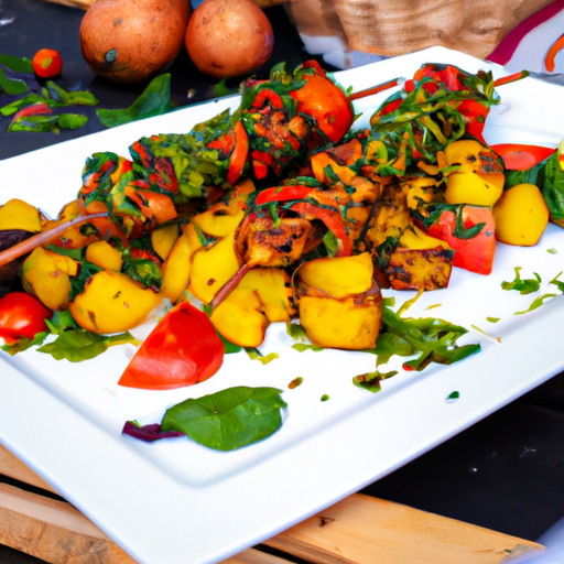 Brochettes de poulet à la chermoula