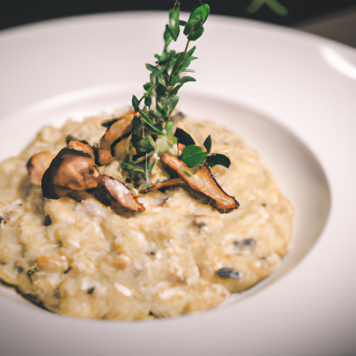 Risotto crémeux aux cèpes et à la truffe