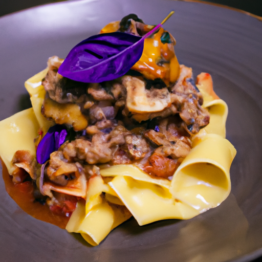 Pâtes farcies au ragù de sanglier et aux champignons sauvages
