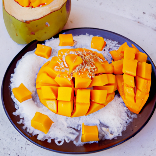 Douceur exotique de mangue et coco