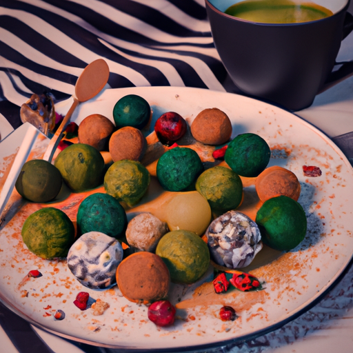 Boules d'énergie au matcha et aux baies de goji