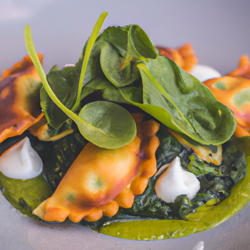 Raviolis croustillants aux épinards et à la ricotta