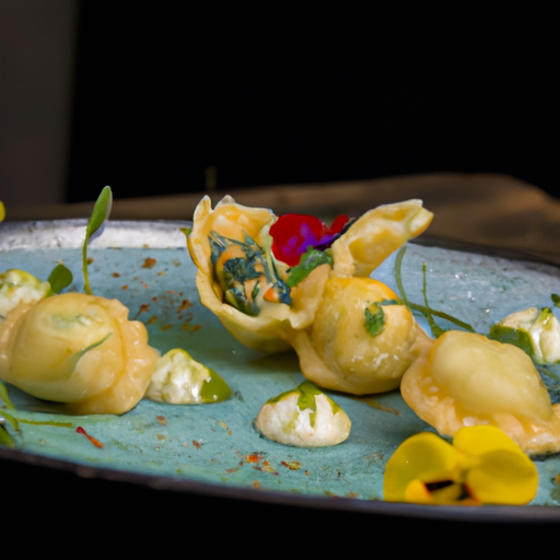Raviolis croustillants aux crevettes et à la coriandre