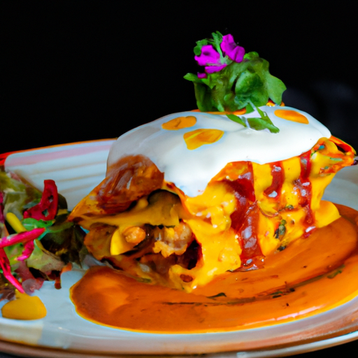 Enchiladas de porc effiloché à la mangue