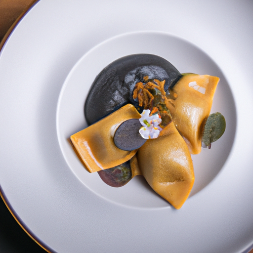 Ravioles croustillantes à la truffe noire