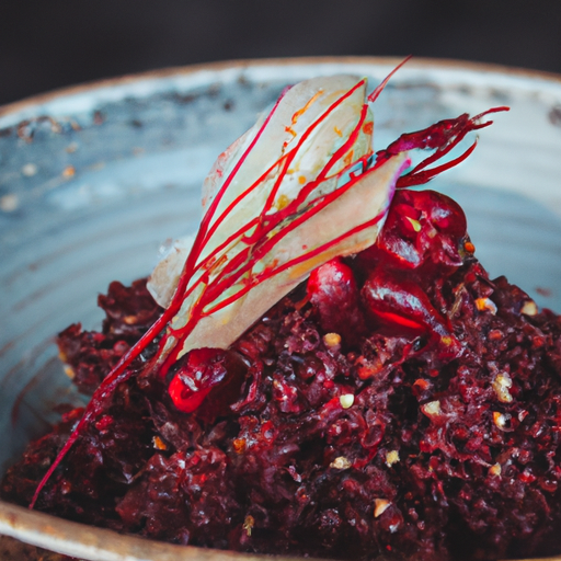 Bol de betteraves rôties au miso et quinoa croquant