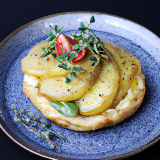 Galette de patates douces aux herbes fraîches