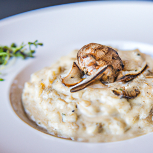 Risotto crémeux aux cèpes et à la truffe