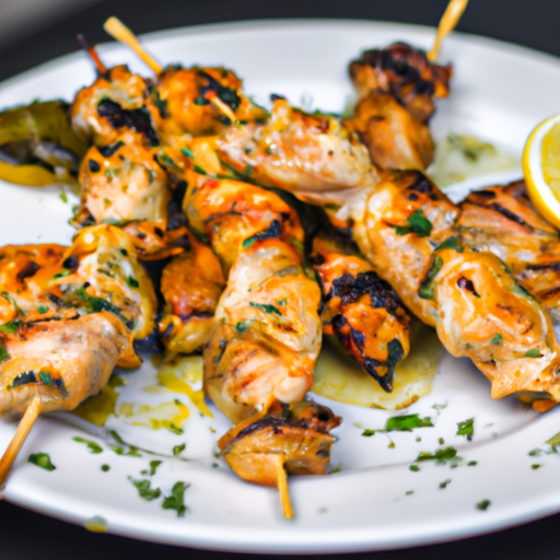 Brochettes de poulet à la citronnelle et au lait de coco
