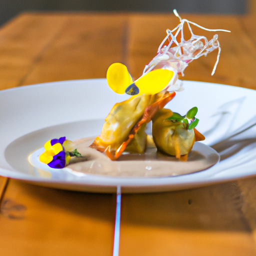 Raviolis croustillants au canard confit et sauce aigre-douce