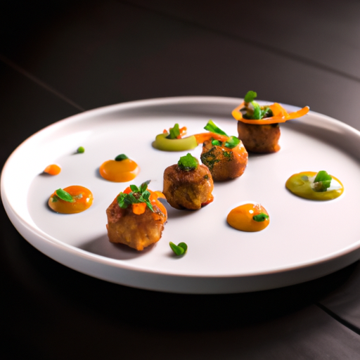Boulettes de saumon à la coriandre et sauce cajou