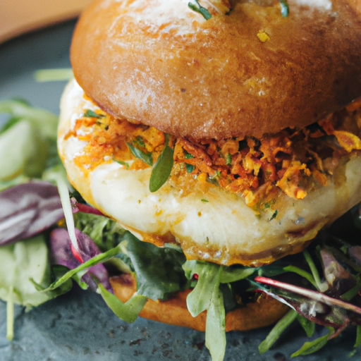 Burger de crabe croustillant aux fines herbes