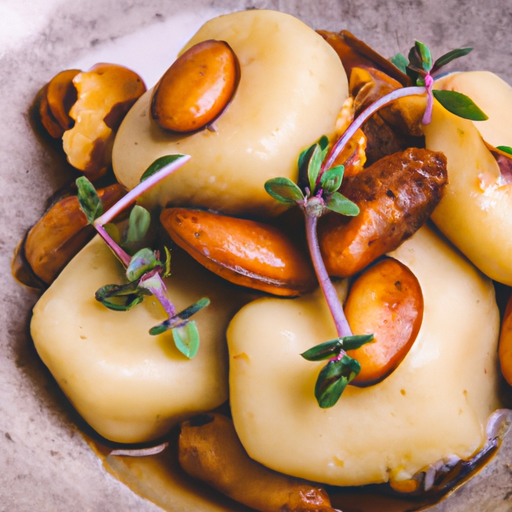 Gnocchis de patate douce à la sauge et aux noix