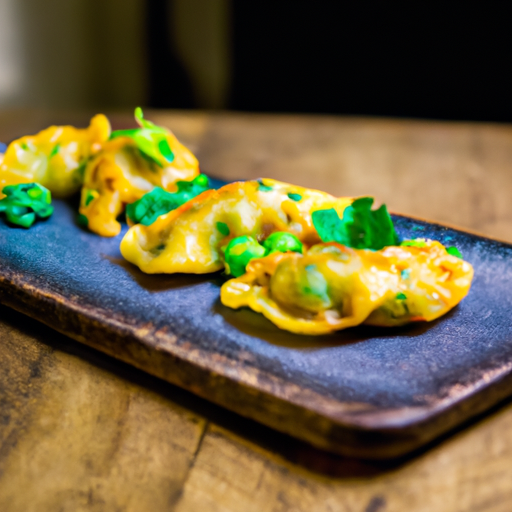 Raviolis croustillants aux crevettes et à la coriandre