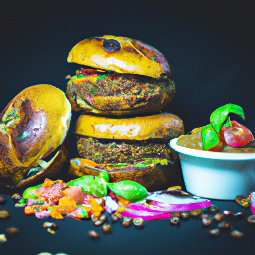 Burgers de lentilles aux épices et chutney de mangue