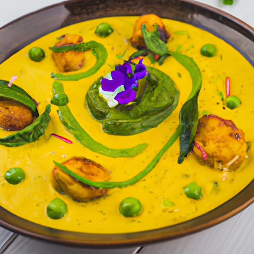 Curry de pois chiches croustillants au lait de coco