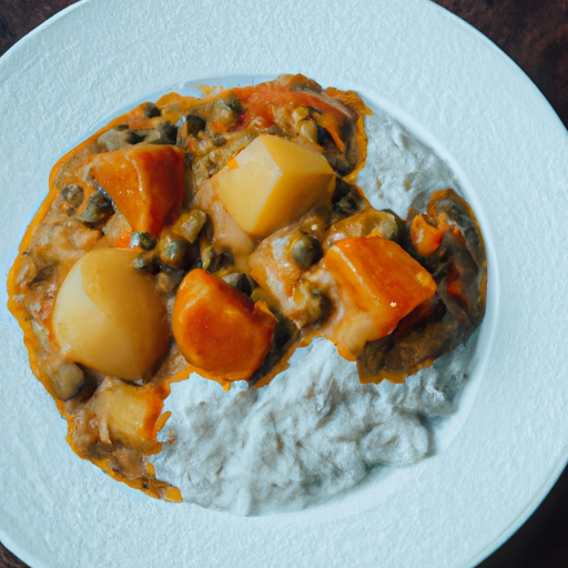 Curry de patate douce au lait de coco et pois chiches