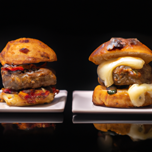 Burgers de patate douce croustillants