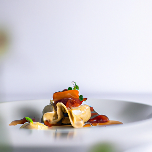 Raviolis croustillants au fromage de chèvre et aux noix caramélisées